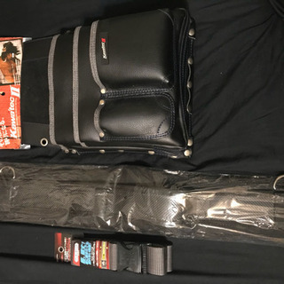 新品 黒系腰袋