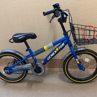 きれいです　男の子用　16インチ自転車　補助輪あり の画像