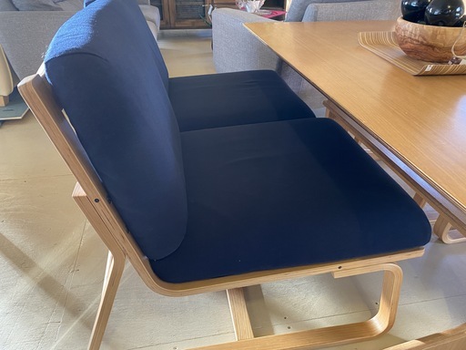 MUJI 無印良品 リビングダイニングテーブルセット テーブル チェア ベンチ 5点セット ナチュラル 中古品