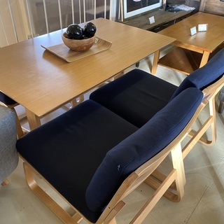 MUJI 無印良品 リビングダイニングテーブルセット テーブル ...