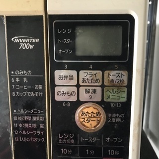 ジャンク品！電子レンジの画像