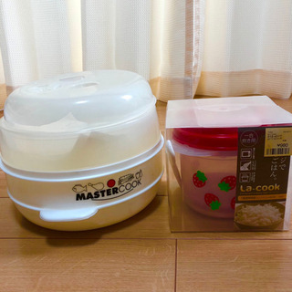 【新品未使用】電子レンジスチーマーと電子レンジ1合炊き