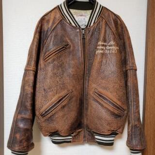 最終値下げ‼️稀少❗AVIREX80'sヴィンテージスタジアム革ジャンの画像