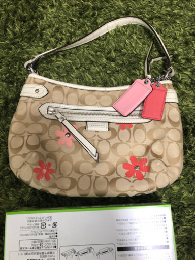 coach  お花ハンドバック　人気