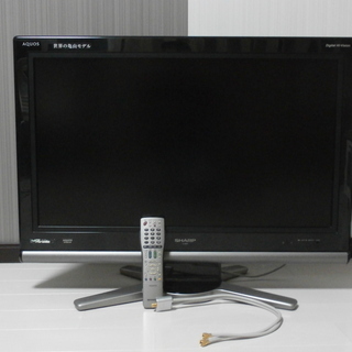 32型テレビ SHARP AQUOS リモコン(電池新品)、コー...