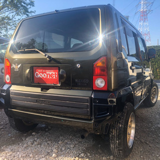 🌟総額60万円‼️🌟車検2年付⭕️🌟ハマー仕様‼️🌟リフトアップ済み‼🌟ネイキッド ターボ⭕綺麗なグリーン️🌟4AT️の画像