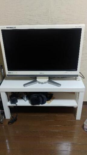 SHARP　AQUOS　32型　シャープ　アクオス　白　テレビ台　白も。