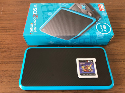 new2DS LL(ブラック×ターコイズ ) MHXXセット