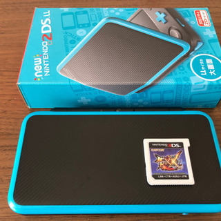 new2DS LL(ブラック×ターコイズ ) MHXXセット