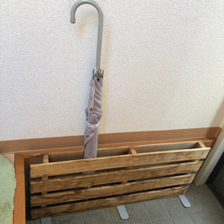 傘立て　木の傘立て　おしゃれ　スノコの画像