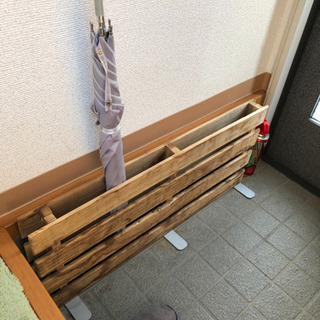 傘立て　木の傘立て　おしゃれ　スノコの画像