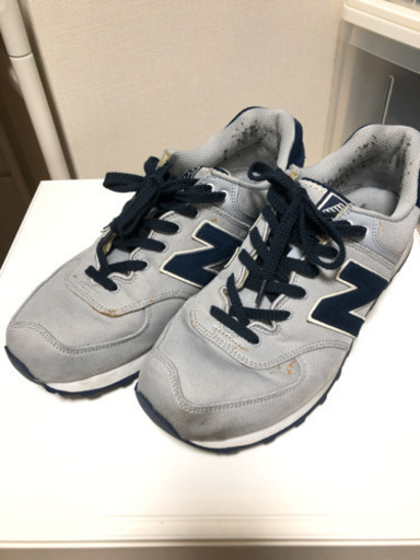取引中 ニューバランス 574 グレー\u0026ネイビー 27.5cm