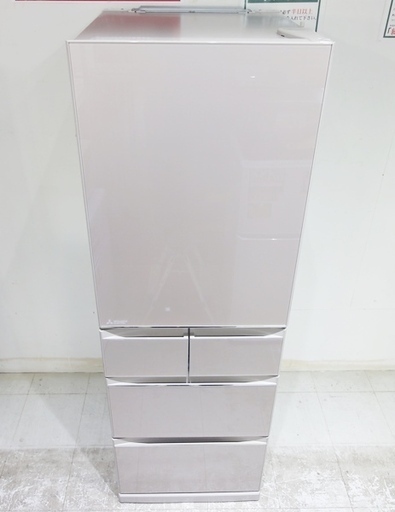 USED品☆三菱 5ドア冷蔵庫 MR-B46C 455L 2018年製 動作品 ガラスドア 省エネ☆ 直接引き取り限定