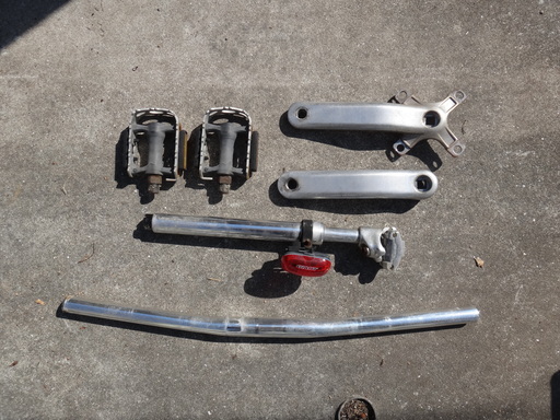 自転車ロードバイクのパーツ部品　中古