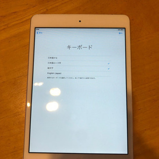 【iPad mini】第1世代 wi-fi モデル 白　32GBの画像