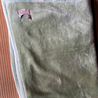 毛布、緑色