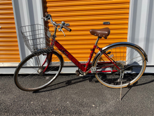 ★激安★変速ギア6段 オートライト 26インチ 軽整備済み 鍵新品 防犯登録 中古自転車 ママチャリ 35