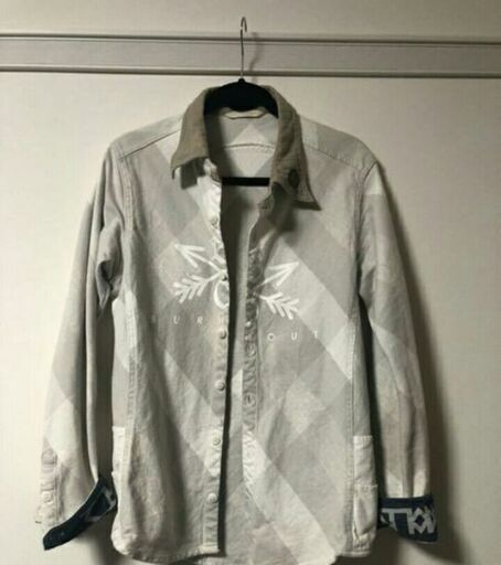 バーンアウト クロスドアロー(白)シャツ