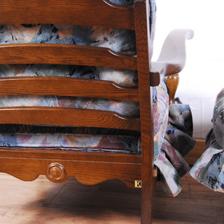 1954 飛騨産業 キツツキ 穂高 1人掛けソファ オーク材 アームソファ