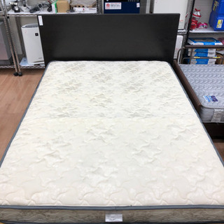 【IKEA】ダブルベッド マットレス付き マットレス未使用品