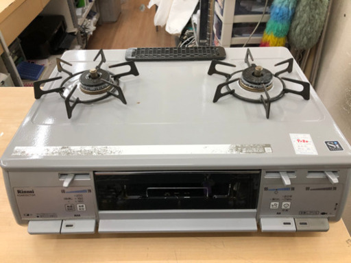 ガスコンロ　都市ガス 2014年 両面焼き RT63JHT【安心の3ヶ月保証】★着払可（自社配送時）