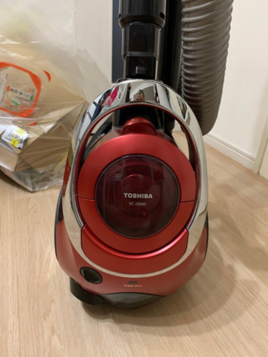 東芝　サイクロン VC-J3000 2014年　ワインレッド