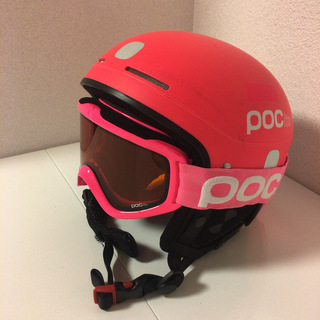 中古 POC POCito 子供用ヘルメット&ゴーグルセット スキー スノーボード