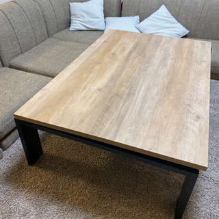 2/19まで！美品 ニトリ ヴィンテージ風 こたつ付テーブル