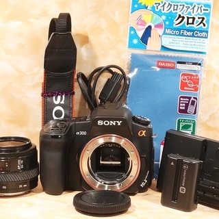 ★ボディ内手振れ補正付き★ソニー α300 レンズセットの画像