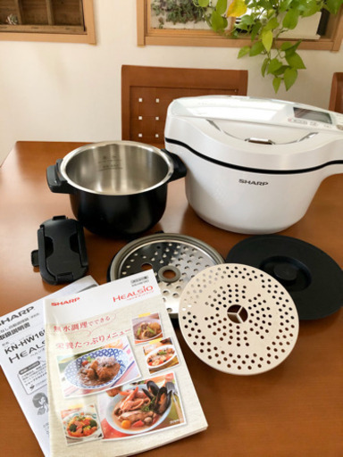 【中古】ヘルシオ  ホットクック　KN-HW16D-W ホワイト