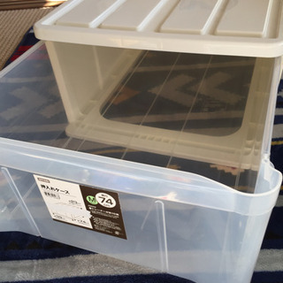収納量抜群 透明衣装ケース 譲ります！！の画像