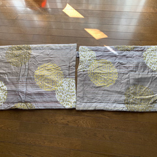 未使用ピロケース2枚　シルクの枕カバー