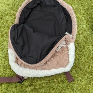 リュックサックかばん未使用【ボア生地】の画像