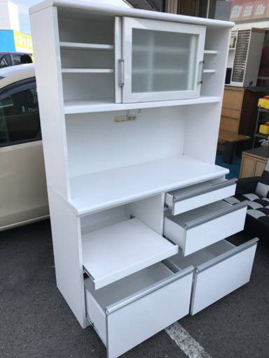 新品参考価格約15万！食器棚 バーキンL  120OP