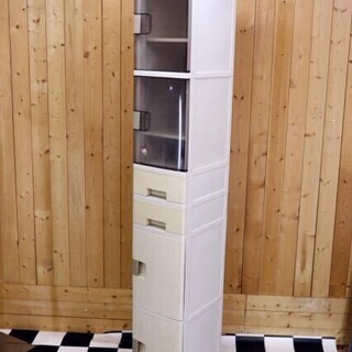 ①Rubbermaid　ラバーメイド　ランドリー収納棚　６段　2...