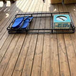 吊り下げ式ネット棚/キャンプ用炊事セット他の画像