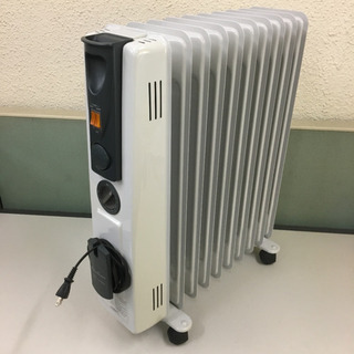 オイルヒーター 800〜1400W 12時間ONタイマー付き 動...