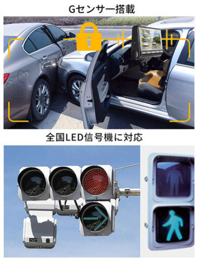 ドライブレコーダー 前後カメラ/東芝SDカード/ GPS/WIFI/SONY/