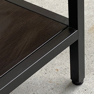 格安で！IKEA ネストテーブル2点セット◇VITTSJO◇コーヒーテーブル◇ブラックブラウン◇ガラスの画像