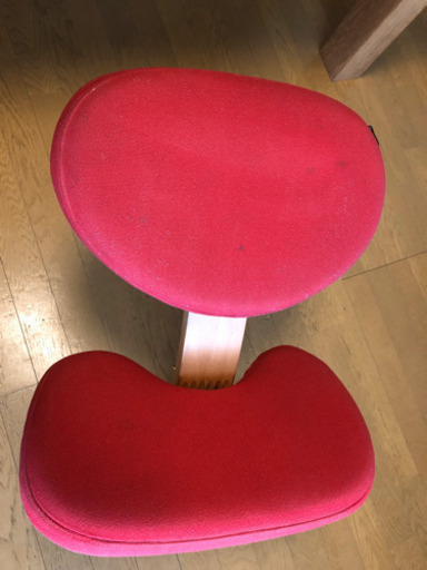 【お値下げしました】バランスチェア・イージー　赤　サカモト