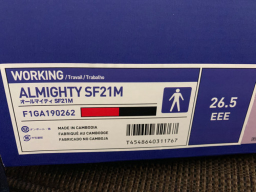 新品！未使用ミズノ安全靴(sapato segurança de mizuno)