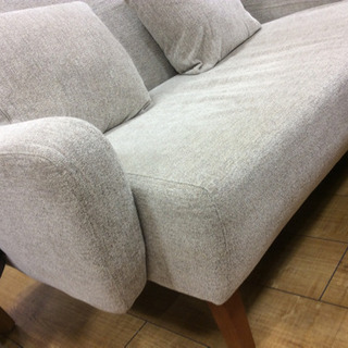 2人掛けソファ unico ライトグレー 布 EVAソファ