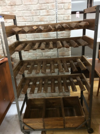 ワインラック ブラウン キズ、サビ有