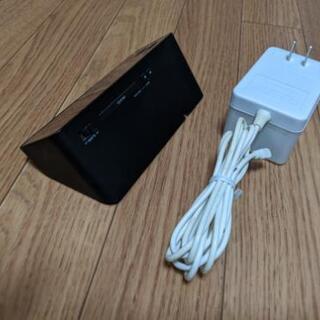 BRUNO LED電波時計 with USB ホワイト BCR001-BKの画像