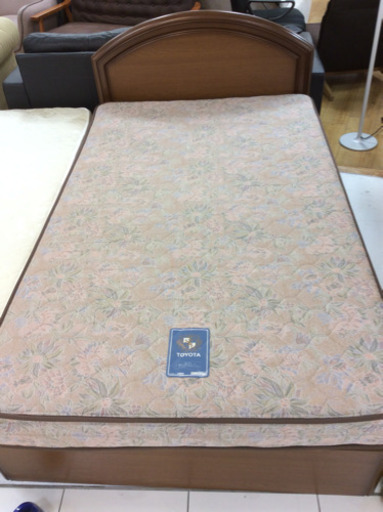 セミダブルベッド ブラウン 傷あり ブレース欠品