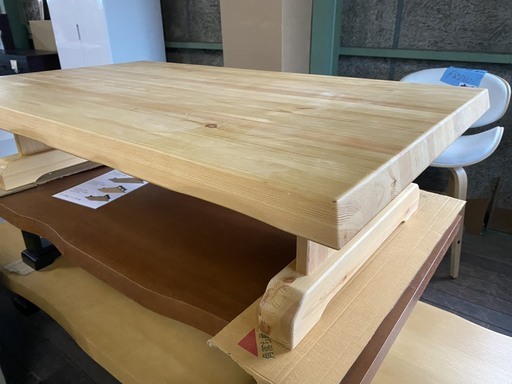 展示現品　集成無垢材！通常59800円ヲ12800円です！1枚限り！
