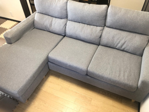 【超美品】3〜4人掛けソファー オットマン付 取引中