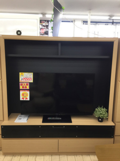 売約済み お買い上げありがとう御座いました。                    2/13東区和白   定価98,000  AVボード   ニトリ   超美品   お部屋が一気にオシャレになります‼︎  50インチTVにも◎   ブラック