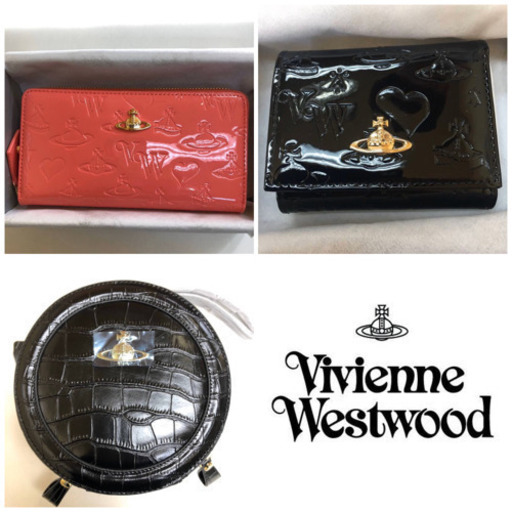 【在庫多数あり】ヴィヴィアンバッグ&三つ折り、長財布3点セット　3