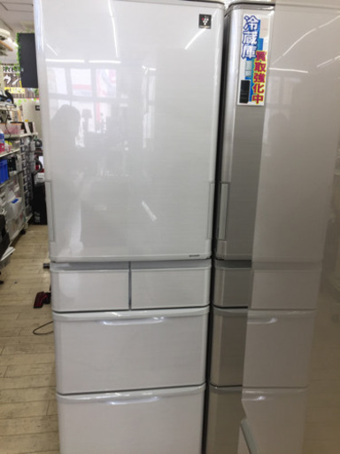 2/13東区和白   SHARP   412L両開きドア冷蔵庫  2018年式  SJ-P411D-H   プラズマクラスター  大容量‼︎